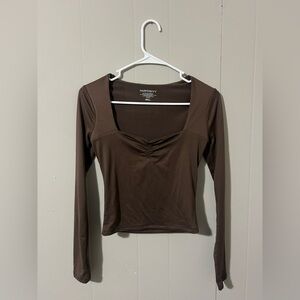 Harper&Ivy Chocolate Long Sleeve Top